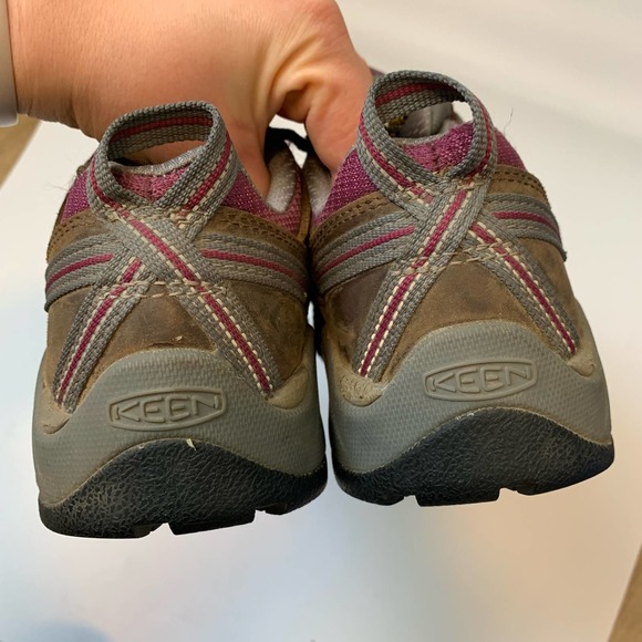 Keen Shoe Size 8M Lace-up Key-Tech Brown Closed-toe Hiking Oil & Slip - Picture 12 of 15